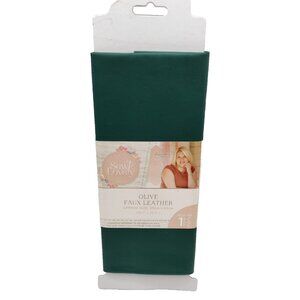 Crafters Companion Sara Signature Collection Sew Lovely Faux Leather Olive Green